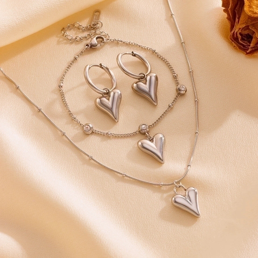 Ensemble Collier, Boucles d'Oreilles, Bracelet Hébé